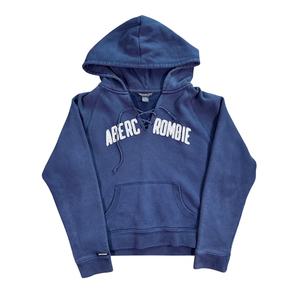 Y2K Abercrombie & Fitch Hockey Style Henley Hoodie